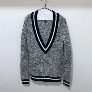 Varsity V-neck Sweater